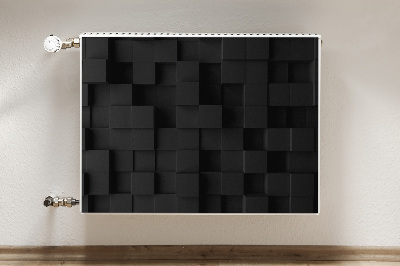 Magnet Heizkörperverkleidung Schwarze 3d-würfel