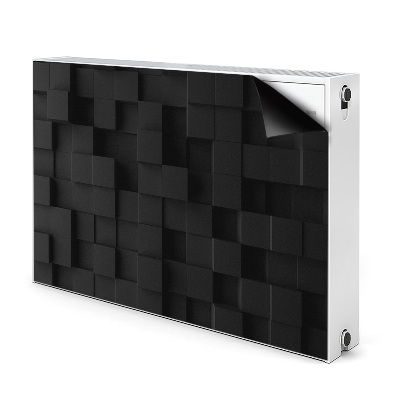 Magnet Heizkörperverkleidung Schwarze 3d-würfel
