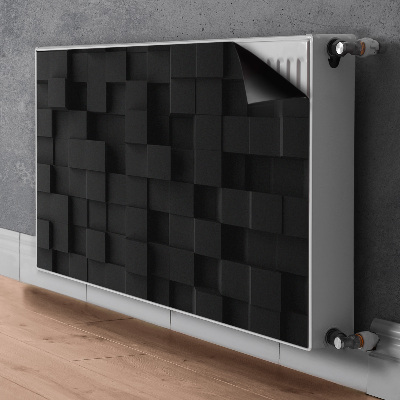 Magnet Heizkörperverkleidung Schwarze 3d-würfel