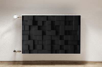 Magnet Heizkörperverkleidung Schwarze 3d-würfel