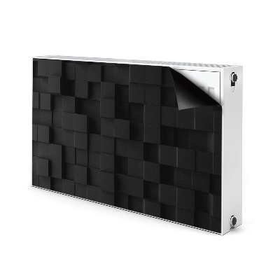 Magnet Heizkörperverkleidung Schwarze 3d-würfel