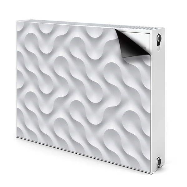 Heizkörperverkleidung magnetisch Wellige 3d-illusion