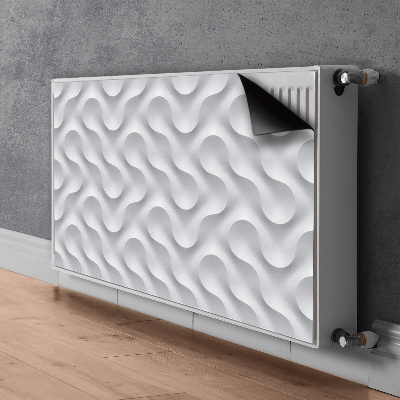Heizkörperverkleidung magnetisch Wellige 3d-illusion