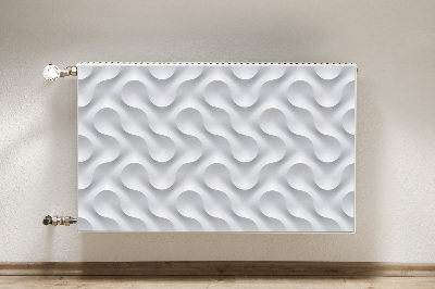 Heizkörperverkleidung magnetisch Wellige 3d-illusion