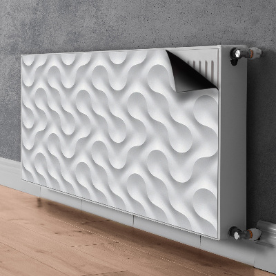 Heizkörperverkleidung magnetisch Wellige 3d-illusion