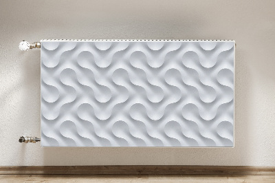Heizkörperverkleidung magnetisch Wellige 3d-illusion