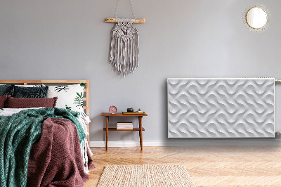 Heizkörperverkleidung magnetisch Wellige 3d-illusion