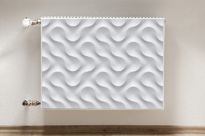 Heizkörperverkleidung magnetisch Wellige 3d-illusion