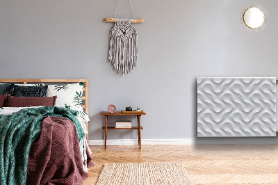 Heizkörperverkleidung magnetisch Wellige 3d-illusion
