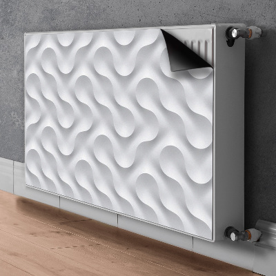 Heizkörperverkleidung magnetisch Wellige 3d-illusion