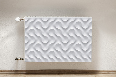 Heizkörperverkleidung magnetisch Wellige 3d-illusion