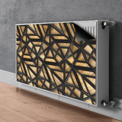 Magnet Heizkörperverkleidung Schwarzes geometrisches muster