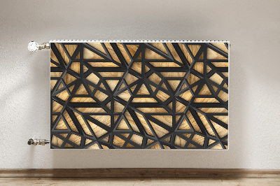 Magnet Heizkörperverkleidung Schwarzes geometrisches muster