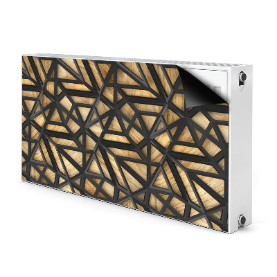 Magnet Heizkörperverkleidung Schwarzes geometrisches muster