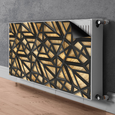 Magnet Heizkörperverkleidung Schwarzes geometrisches muster