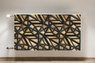 Magnet Heizkörperverkleidung Schwarzes geometrisches muster