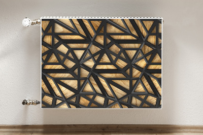 Magnet Heizkörperverkleidung Schwarzes geometrisches muster
