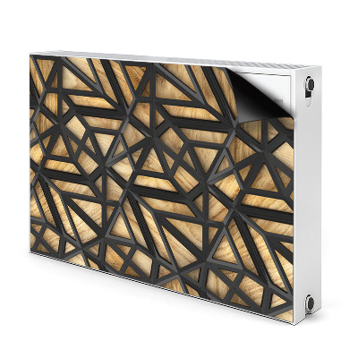 Magnet Heizkörperverkleidung Schwarzes geometrisches muster