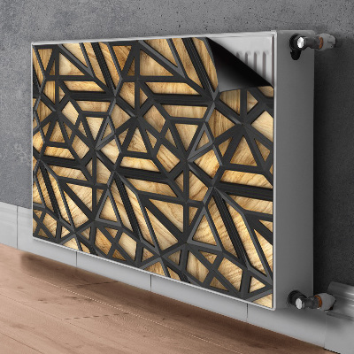 Magnet Heizkörperverkleidung Schwarzes geometrisches muster