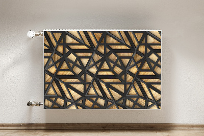 Magnet Heizkörperverkleidung Schwarzes geometrisches muster