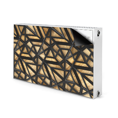 Magnet Heizkörperverkleidung Schwarzes geometrisches muster