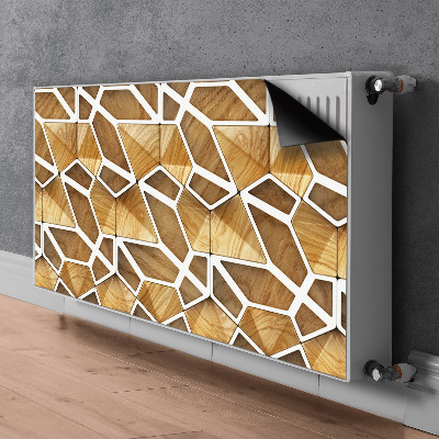 Heizkörperverkleidung magnetisch Holzmuster