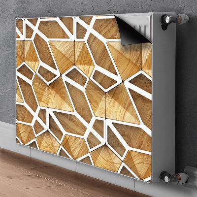 Heizkörperverkleidung magnetisch Holzmuster