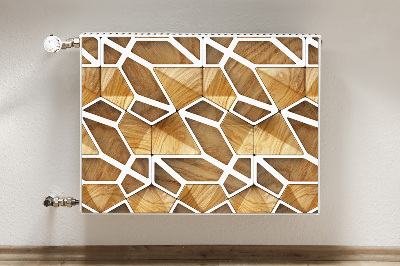 Heizkörperverkleidung magnetisch Holzmuster