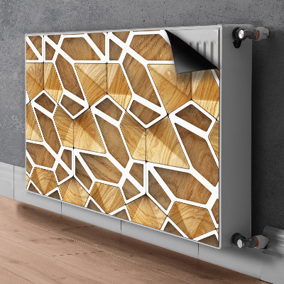 Heizkörperverkleidung magnetisch Holzmuster