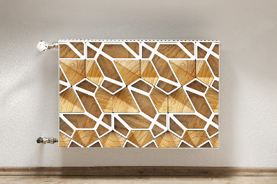 Heizkörperverkleidung magnetisch Holzmuster