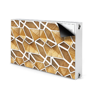 Heizkörperverkleidung magnetisch Holzmuster