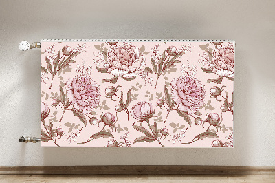 Magnet Heizkörperverkleidung Rosa pfingstrosen