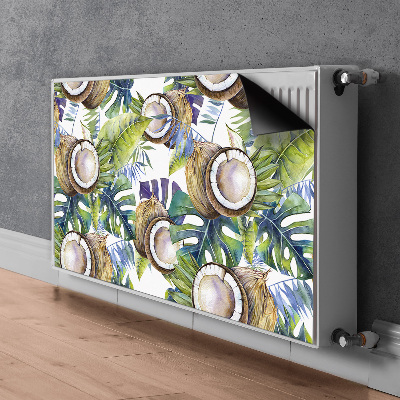 Heizkörperverkleidung magnet Kokosnüsse und blätter