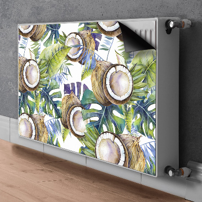 Heizkörperverkleidung magnet Kokosnüsse und blätter