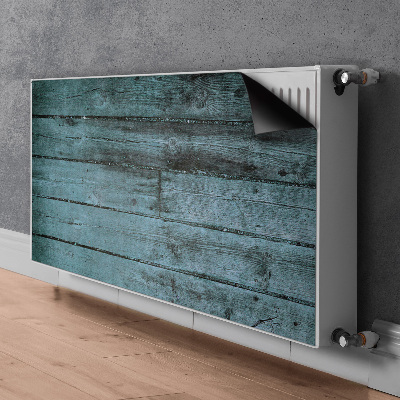Dekorative Heizkörperabdeckung Blaue boards