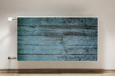 Dekorative Heizkörperabdeckung Blaue boards