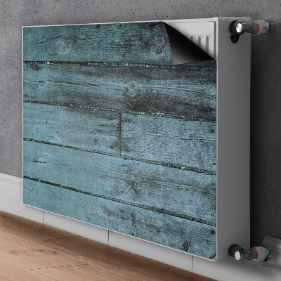 Dekorative Heizkörperabdeckung Blaue boards