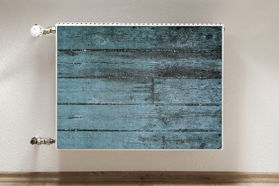 Dekorative Heizkörperabdeckung Blaue boards