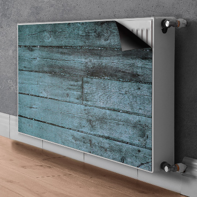 Dekorative Heizkörperabdeckung Blaue boards