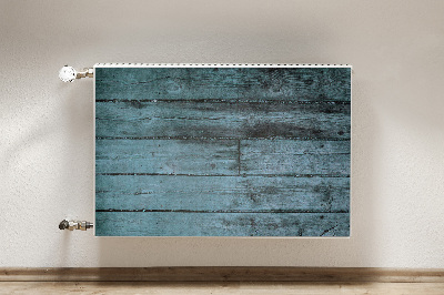 Dekorative Heizkörperabdeckung Blaue boards