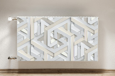 Magnet Heizkörperverkleidung 3d-mustergeometrielinien