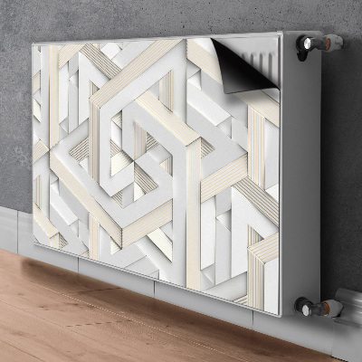 Magnet Heizkörperverkleidung 3d-mustergeometrielinien