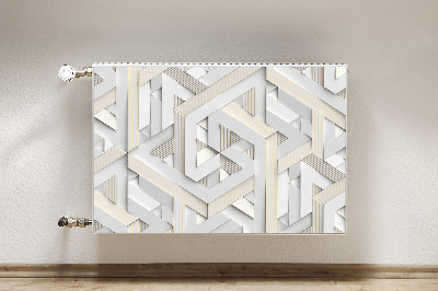 Magnet Heizkörperverkleidung 3d-mustergeometrielinien