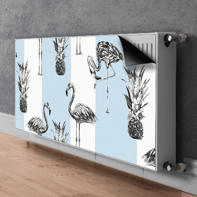 Heizkörperverkleidung magnetisch Flammen und ananas