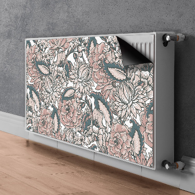 Magnet Heizkörperverkleidung Pinke blumen