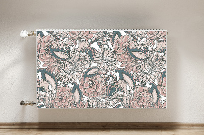 Magnet Heizkörperverkleidung Pinke blumen