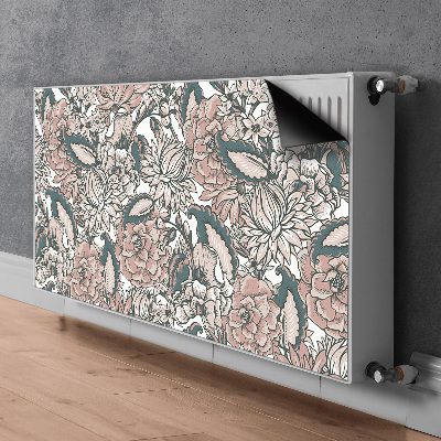 Magnet Heizkörperverkleidung Pinke blumen