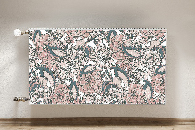 Magnet Heizkörperverkleidung Pinke blumen