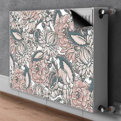 Magnet Heizkörperverkleidung Pinke blumen