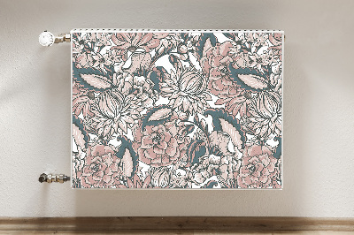 Magnet Heizkörperverkleidung Pinke blumen